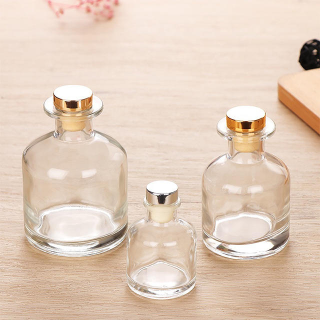 50ml 100ml 150ml 250ml Transparent Polymer Filled Glass Diffuser Bottle