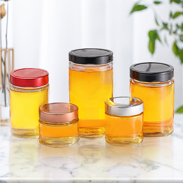 180ml 280ml 380ml 500ml Sealed Thickened Glass Honey Jar with Lid