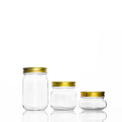 150ml 250ml 300ml 380ml 500ml Polished Mason Jar with Aluminum Lid