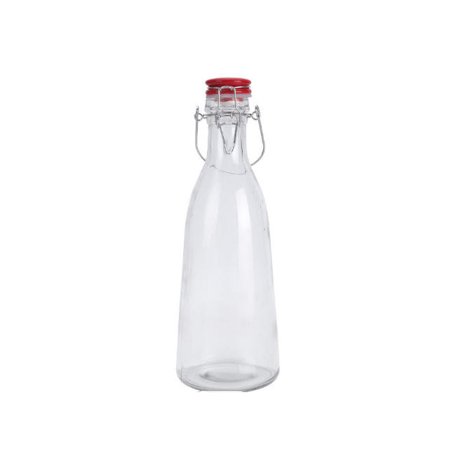 500ml 1000ml Buckle Glass Enzyme Fruit Juice Milk Bottle