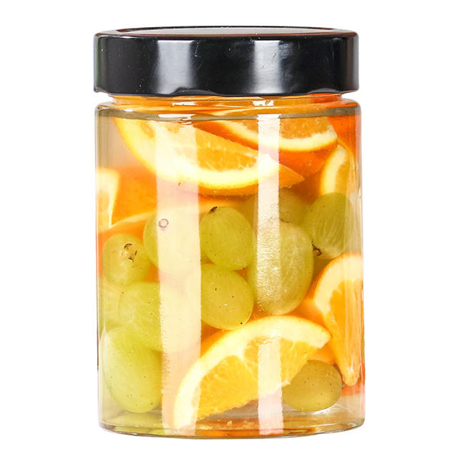 280ml 550ml 750ml 1000ml Transparent Sealed High Lid Glass Pickle Jar