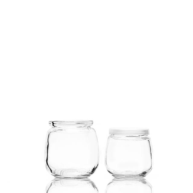 100ml 200ml 300ml Wide Mouthed Round Glass Pudding Jar