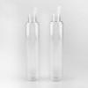 Transparent Glass Voss Bottle With Screw Cap