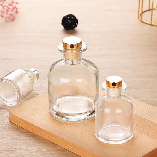 50ml 100ml 150ml 250ml Transparent Polymer Filled Glass Diffuser Bottle