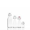 250ml 500ml 1000ml Sealed Clip Clear Glass Drink Fruit Wine Bottle