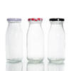 200Ml 250Ml 350Ml 500Ml 1000Ml Transparent Glass Milk Bottle With Metal Lid