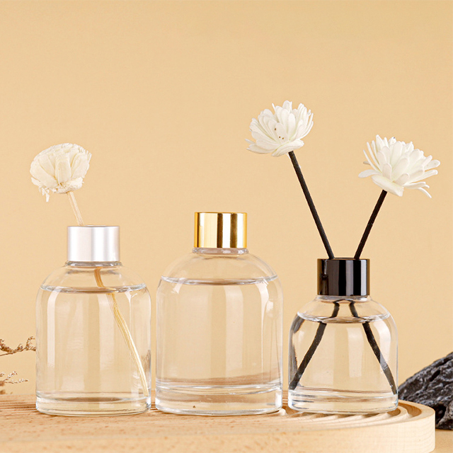100ml 150ml 200ml Diffuser Stick Fire Free Cane Transparent Glass Aromatherapy Bottle
