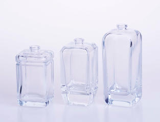 70ml 80ml 100ml Customized square   Shaped Glass Perfume Bottle with round shoulder