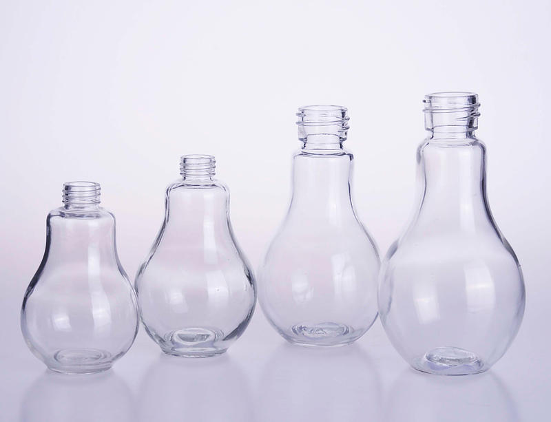 Round Drop Shape Juice Glass Bottle