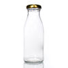 4oz 8oz 16oz Round Clear Glass Bottle for Water Juice Milk Coffee
