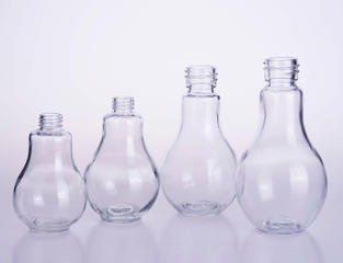 Round Drop Shape Juice Glass Bottle