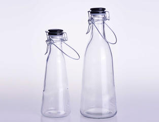 Milk Drinks Water Bottle with Ceramic Lid