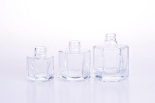 Hexagonal Glass Reed Diffuser Bottle with Rattan