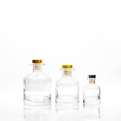 50ml 100ml 150ml 250ml Transparent Polymer Filled Glass Diffuser Bottle