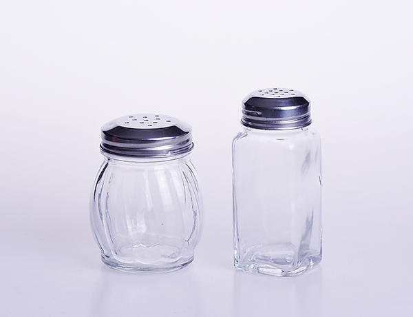 Ball And Round Glass Spice Bottle