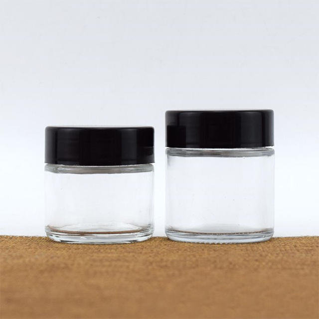 4oz 5oz 6oz 8oz Round Glass Storage Jar with Safety Lid