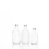 250ml 300ml Transparent Frosted Glass Fruit Wine Bottle with Aluminum Cap